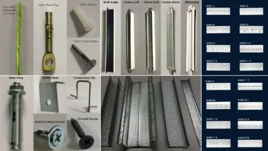 False ceiling materials list